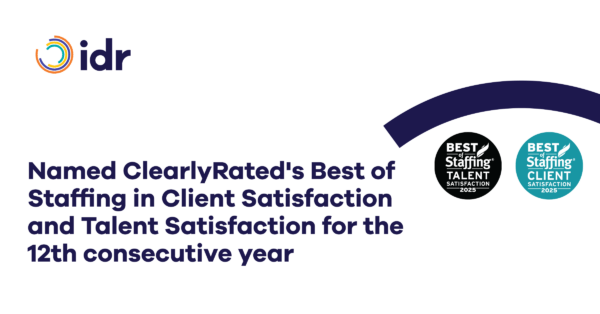 Named ClearlyRated's Best of Staffing in Client Satisfaction and Talent Satisfaction for the 12th consecutive year